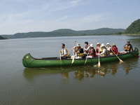 Canoe in Lake Abashiri