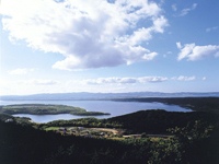 Lake Abashiri viewed from Mt.Tento