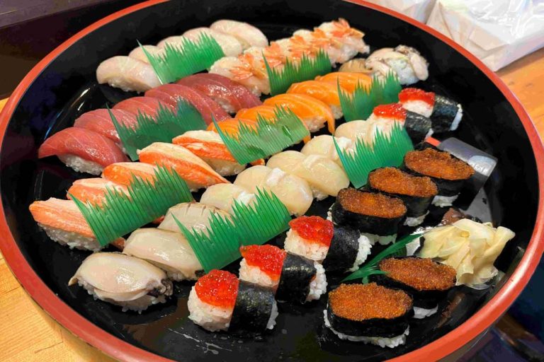 Sushi made with local ingredients